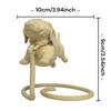 Plastic Floating Dachshund Figurine 3D Printed Dachshund Statue Sausage Dog Ornament  Study Decor