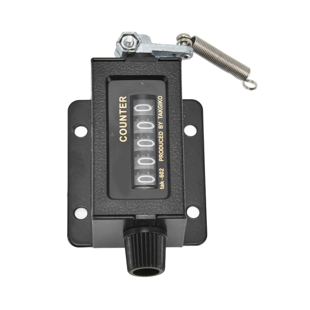 Contatore Meccanico Funzione di Reset Vetro Trasparente Durevole Design a Specchio Strumento di Conteggio Accurato a 5 Cifre