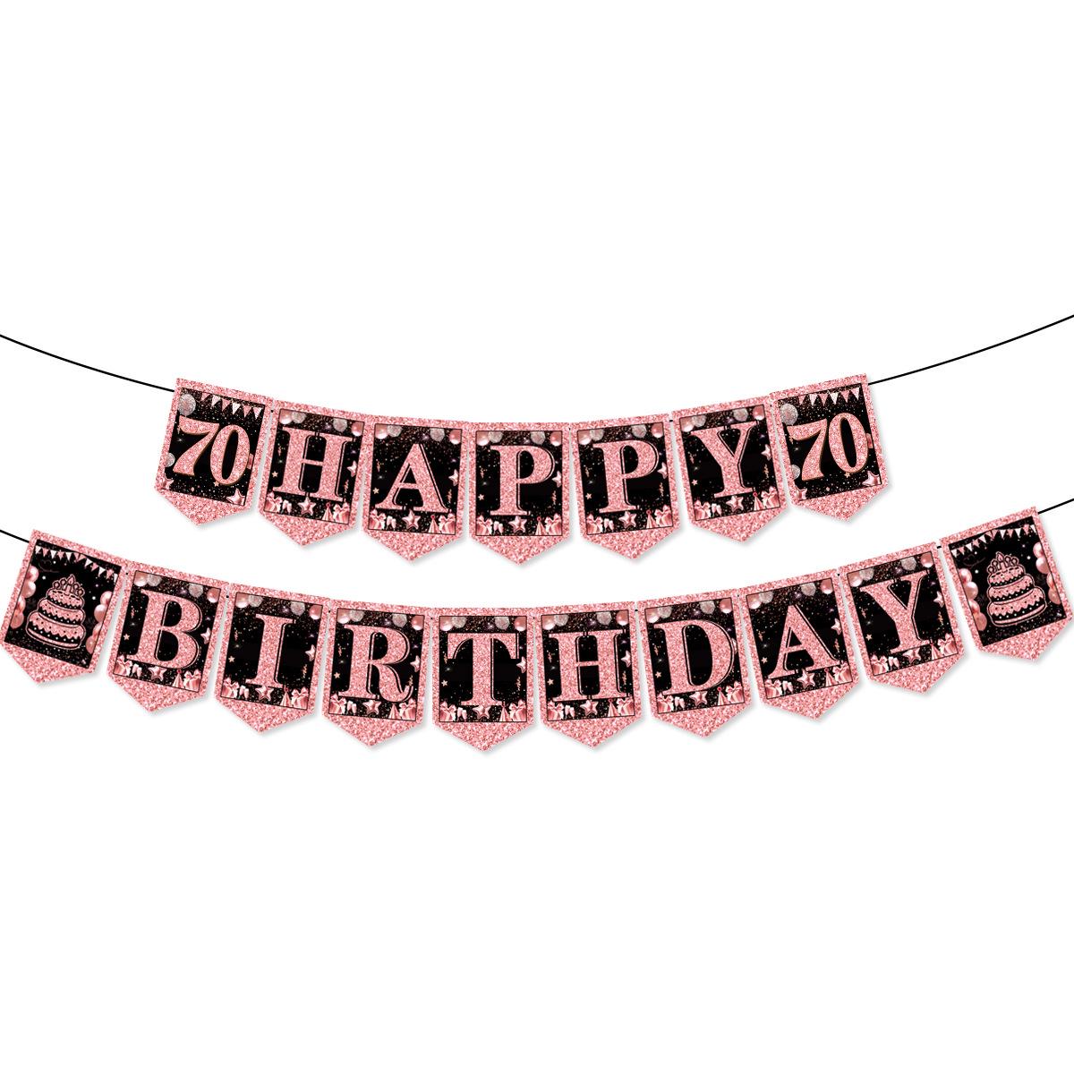 

Women s 40th, 50th, 60th Birthday Party Décor: Hanging Flags & Honeycomb Ornaments