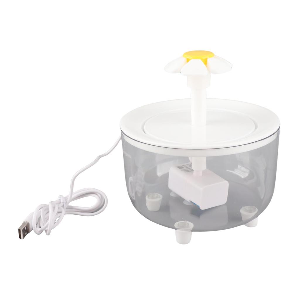 Katzenbrunnen Automatische Zirkulation USB Transparenter Wassertank Leiser Haustierbrunnen Katze
