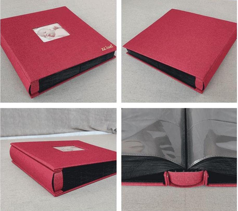 Large-capacity photo album (L-size, 960 photos) with pocket storage. High-transparency photo storage for children, anniversaries, birthdays, weddings,