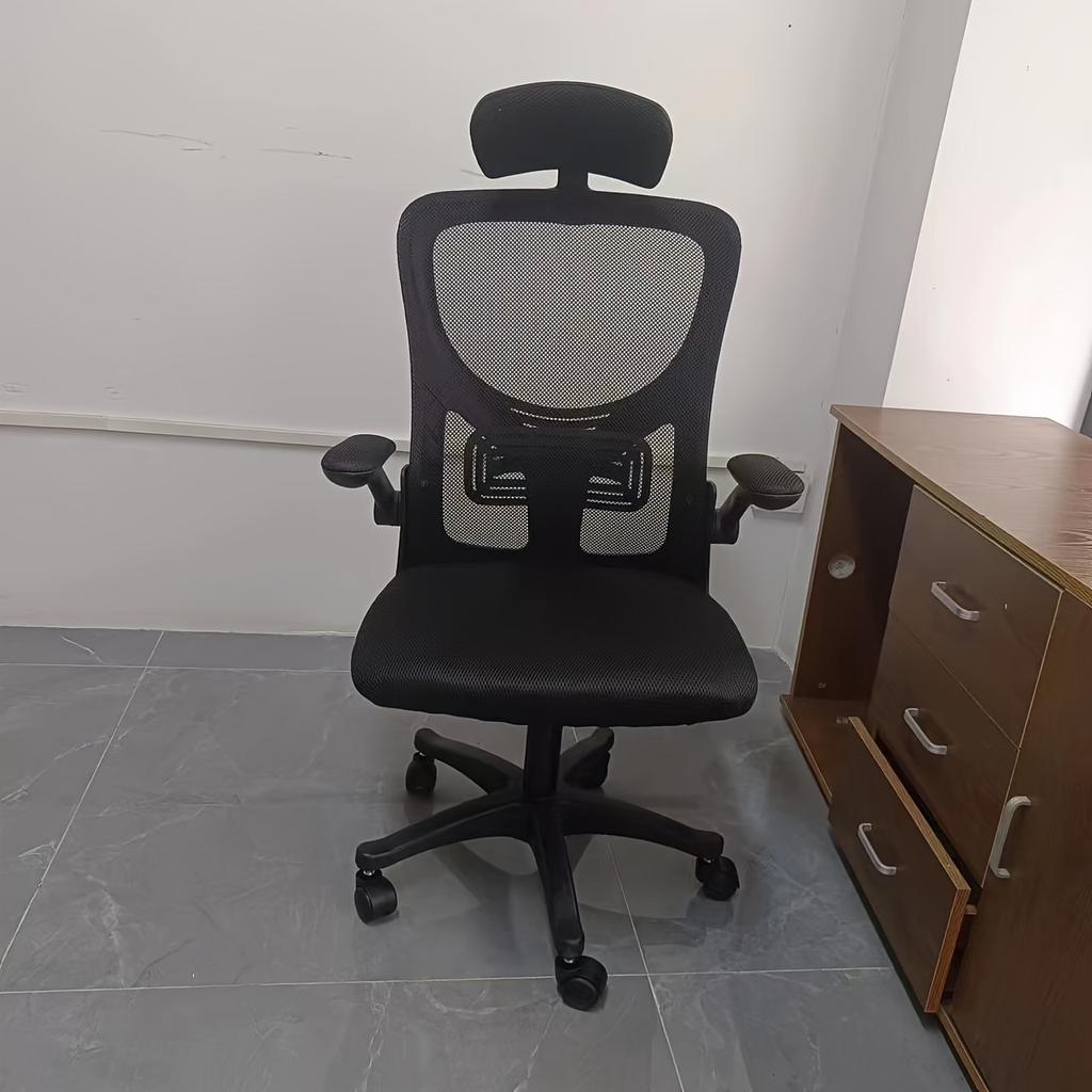 Home office chair, gaming chair, equipped with adjustable headrest, lumbar support, and reversible armrests - load capacity 85kg