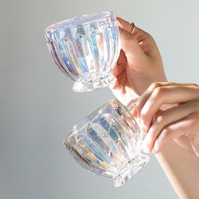 Colorful Glass Cup Drink Water Cup Ins Style Simple Luxury Home Juice Solid Color GiftColored Aesthetic Iced Coffee Tea Beer