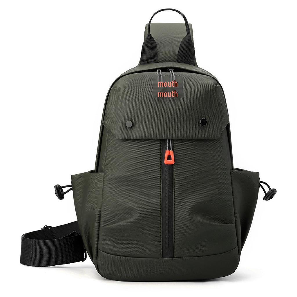 Men's Trendy Large-Capacity Lightweight Korean Style Multifunctional Crossbody Chest Bag