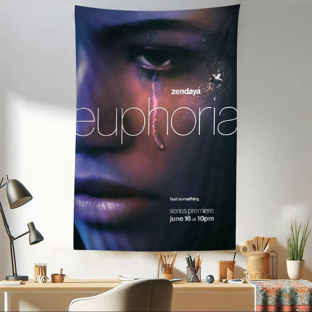 E-Euphoria TV Show DIY Wall Tapestry For Living Room Home Dorm Decor Wall Art Decor