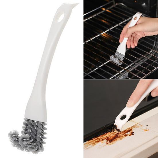 Kitchen Stove Cleaning Brush Multifunctional BBQ Grid Gap Scrub Brush Remove Stain Sink Corner Cleaning Brush for Kitchen Shelf Kitchen Cleaning
