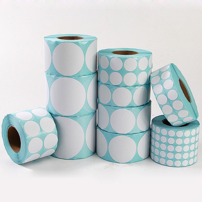 Round Waterproof Thermal Label Paper - Barcode Printer Adhesive Stickers