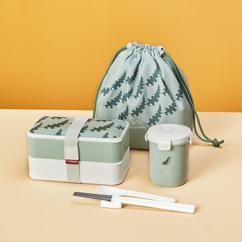 CNCrown Classic Double-Layer Bento Box Set