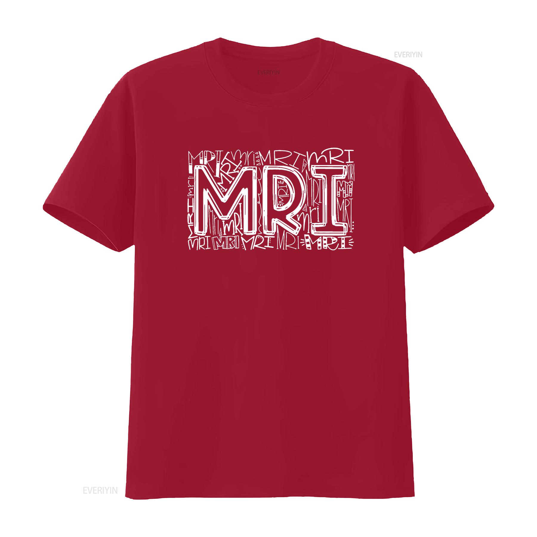 MRI Typography Radiology Technologist Tech s T Shirt vintage Washed homme Soft graphic Stylish Top For Everyday Wear streetwear S