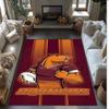 Brisbane Broncos Crystal Velvet Carpet Soft Anti?Slip Floor Mat Comfortable Home Living Room Bedroom Decor Rug