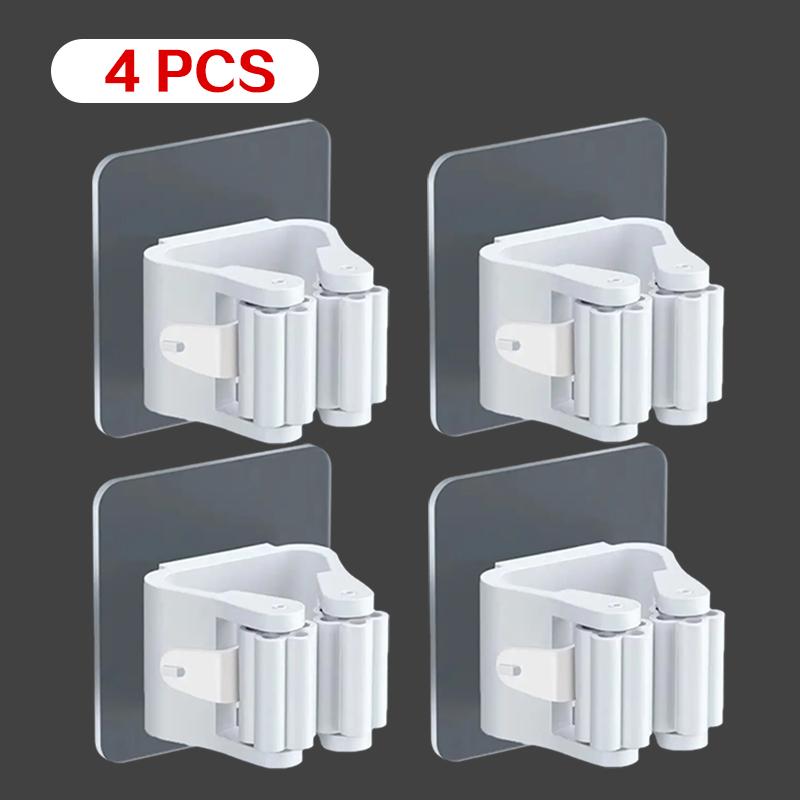 Multi specification Hooks Adhesive Wall Hanging Mop Rack Broom Hanger Hook Kitchen Bathroom Organization Home Accessories
