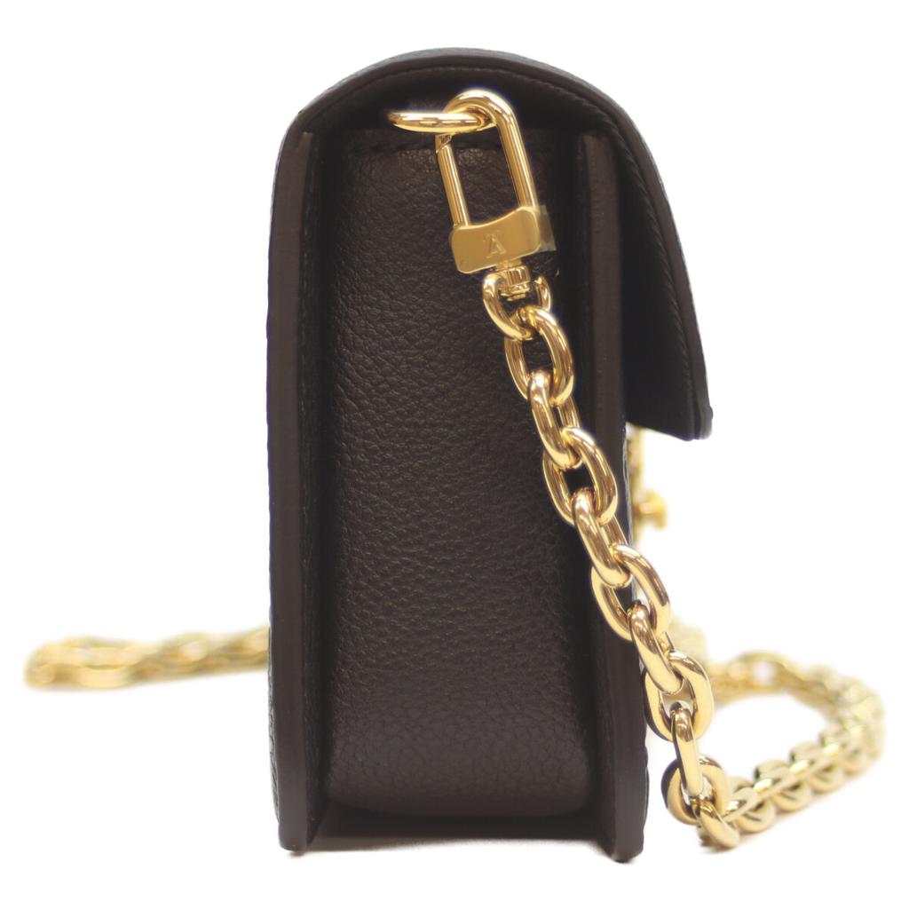 LOUIS VUITTON M82637 Monogram En Print Black Wallet on Chain Metis Shoulder bag blackUsed