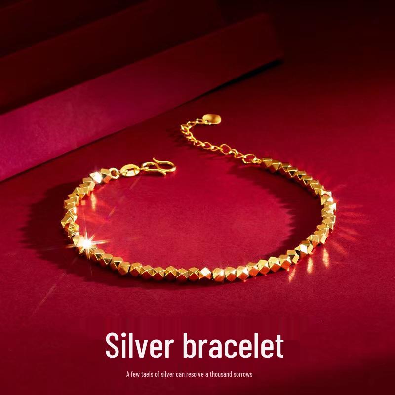 Регулируемый минималистичный браслет золотого и серебряного цвета для женщин