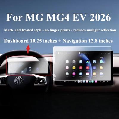 Para MG MG4 EV 2026 Vidrio Templado Mate Pantalla Táctil de Medios LCD de Navegación 12.8 pulgadas Película Protectora Accesorios para Coche