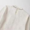2024 Spring Women's Fashion Round Neck Sweater with Pearl Decor