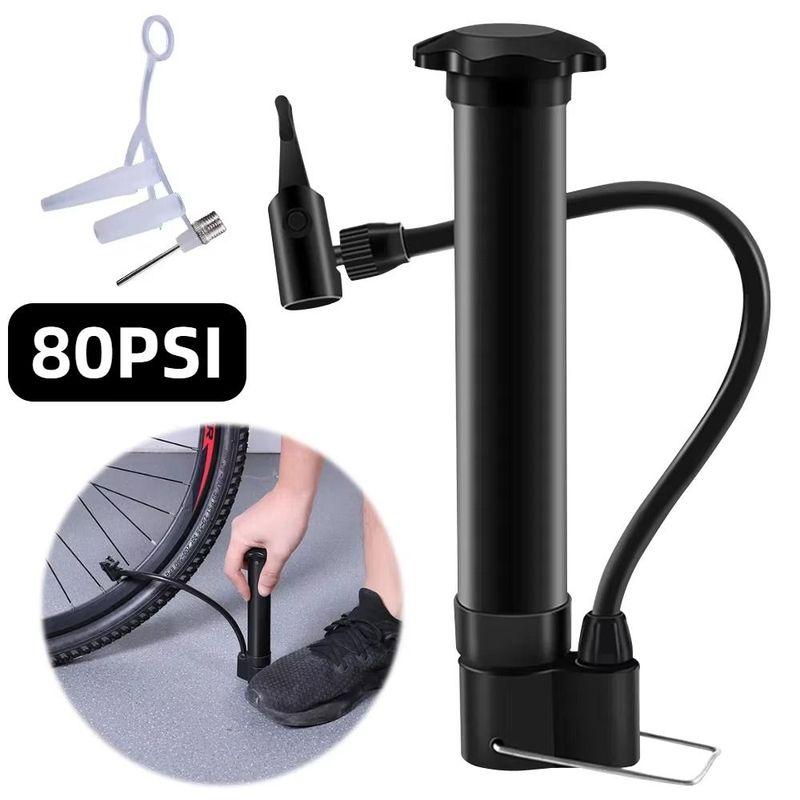 Langlebige 80PSI Fahrradpumpe Tragbar Leichtgewicht Fahrradreifenfüller Fahrrad Standpumpe Fahrradzubehör