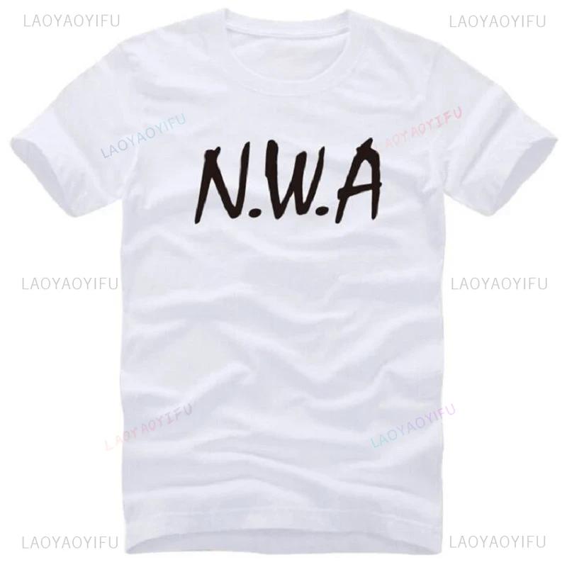 NWA N.W.A. T Shirts Men Hot Sale Short Sleeve Letter Printed Men's T-Shirt Fashion Cotton Street Rap Hip Hop Summer Casual Tees