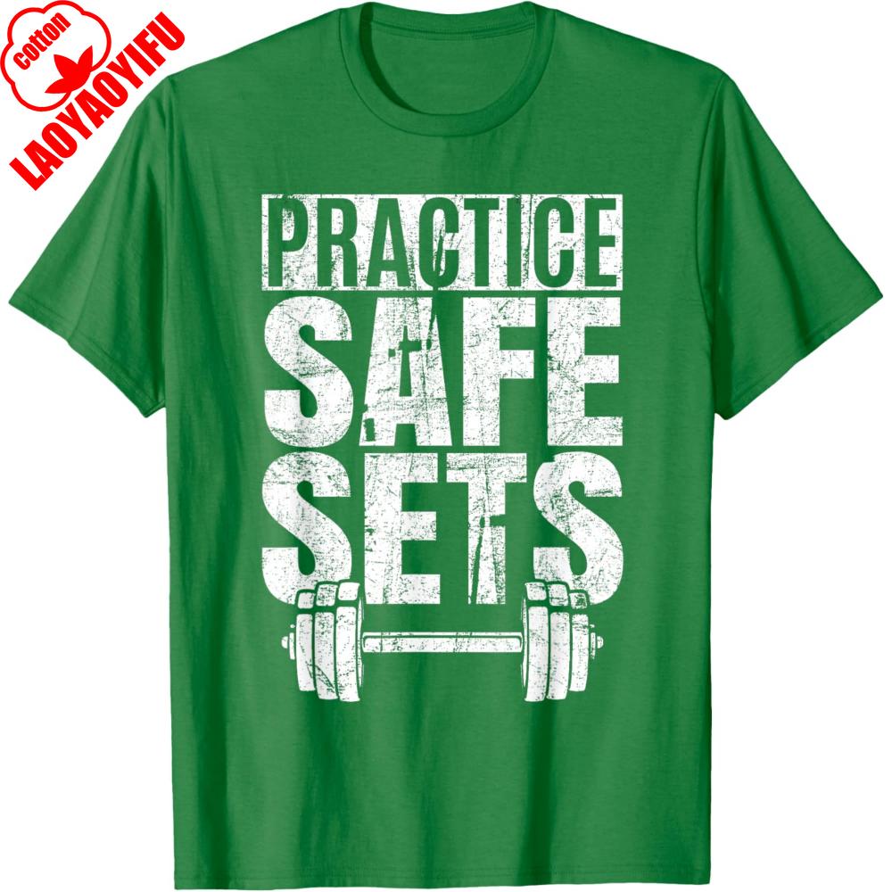 Funny Practice Safe Sets Weight Lifting TShirt Nostalgia Printed Men Clothes Fashion and Casual Ropa Hombre T Shirt Tops