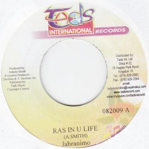 

7inch Record JERANAMO - Ras In U Life Tad s 2009 Jamaica Reggae, Ska & Dub