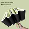 Automatic Windproof Umbrella: UV Protection, Large Folding Design, Wooden Handle for Sun and Rain