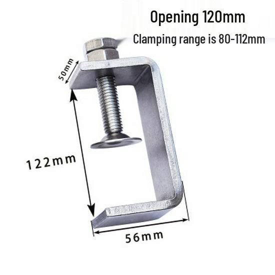 C304 Tiger Claw U-Shaped Stainless Steel Pipe Clamp