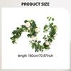 Artificial Green Leaves Vines Eucalyptus Garland Fake Faux Rose Vine