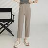 LangSha Women's Summer Loose Straight Cropped Pants