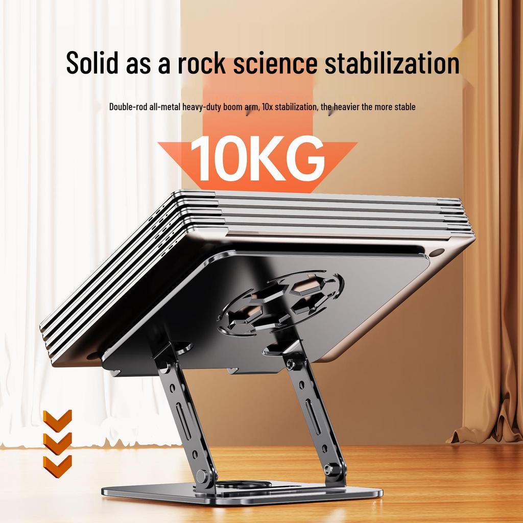 All-Metal Rotating Folding Tablet & Laptop Stand for Desktop and Online Classes