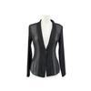Spicio Women Vertical Pleated One Button Jacket 461 454