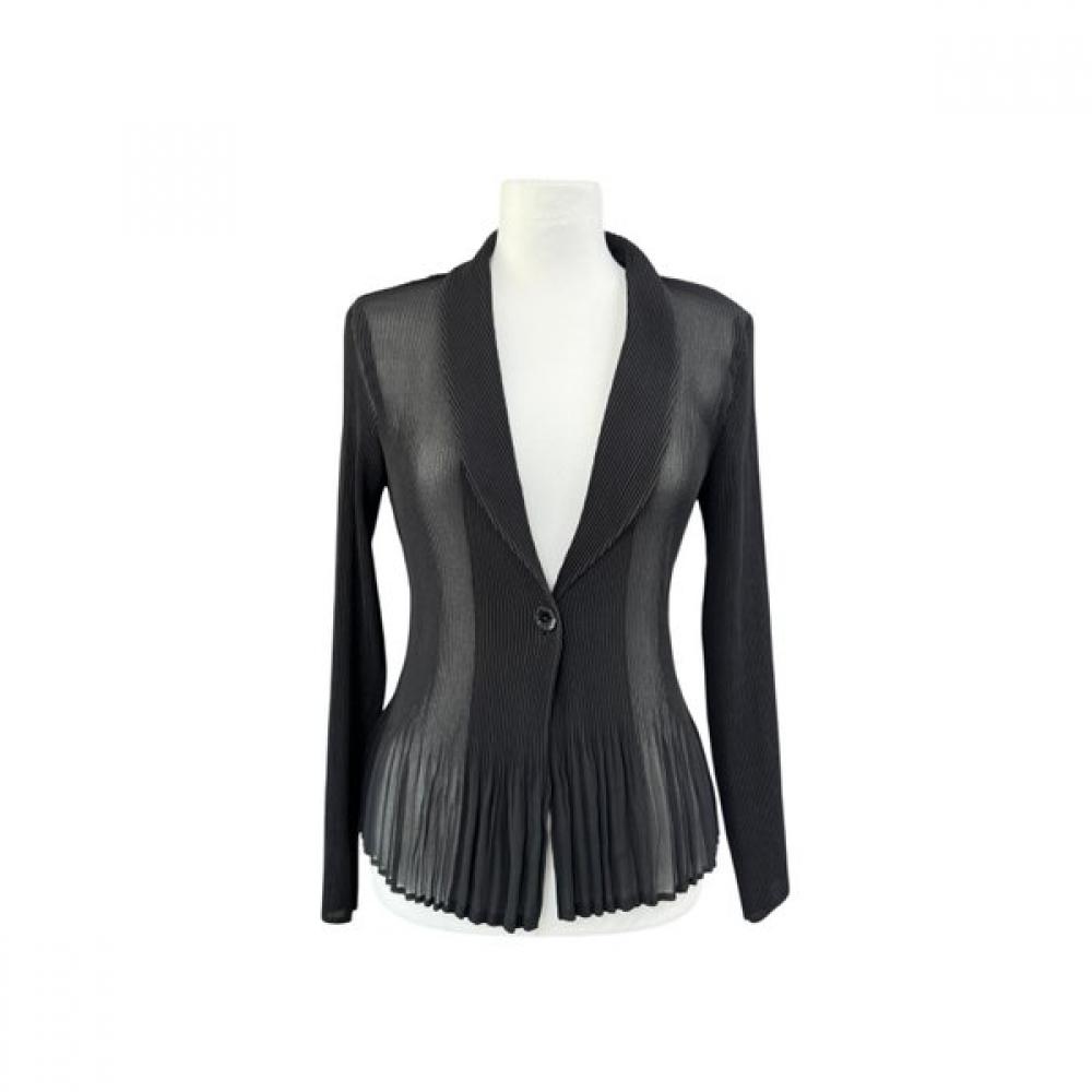 Spicio Women Vertical Pleated One Button Jacket 461 454