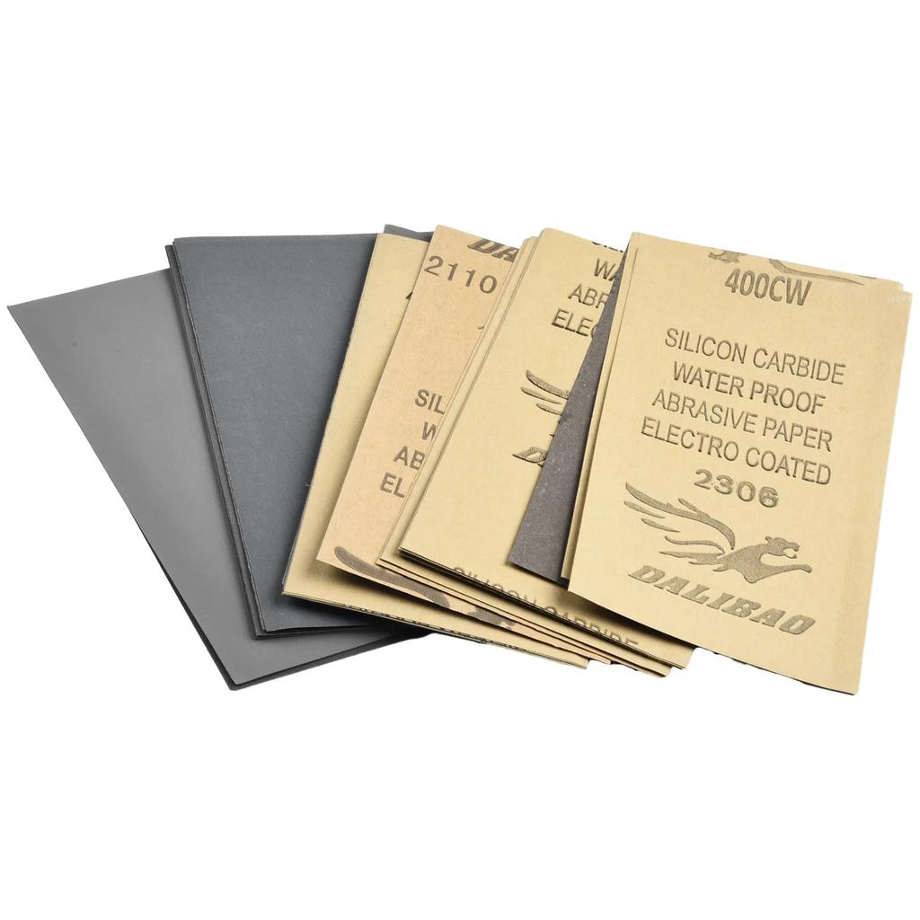 30 Pcs / Set Water/Dry Sanding Paper 4400 600 3000 800 1000 1200 1500 2000 2500 Grit Sand Paper Abrasive Tools