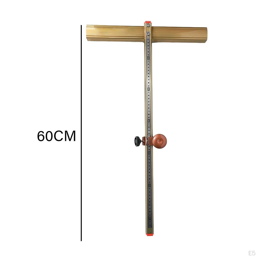 T Glass Cutter Breaker Metal 60cm Length, Practical Tile Cutting Tool Strip for