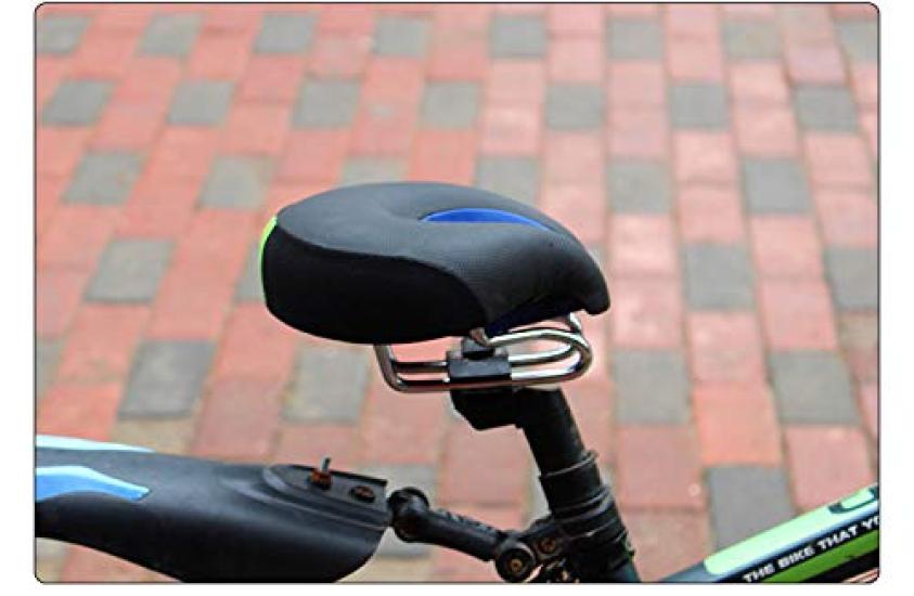 Poilee Bicycle Shock Ergonomic Comfortable for Available for Weekday A038 Saddle, Soft, Absorbing, Design, Cycling, Use, (Black)
