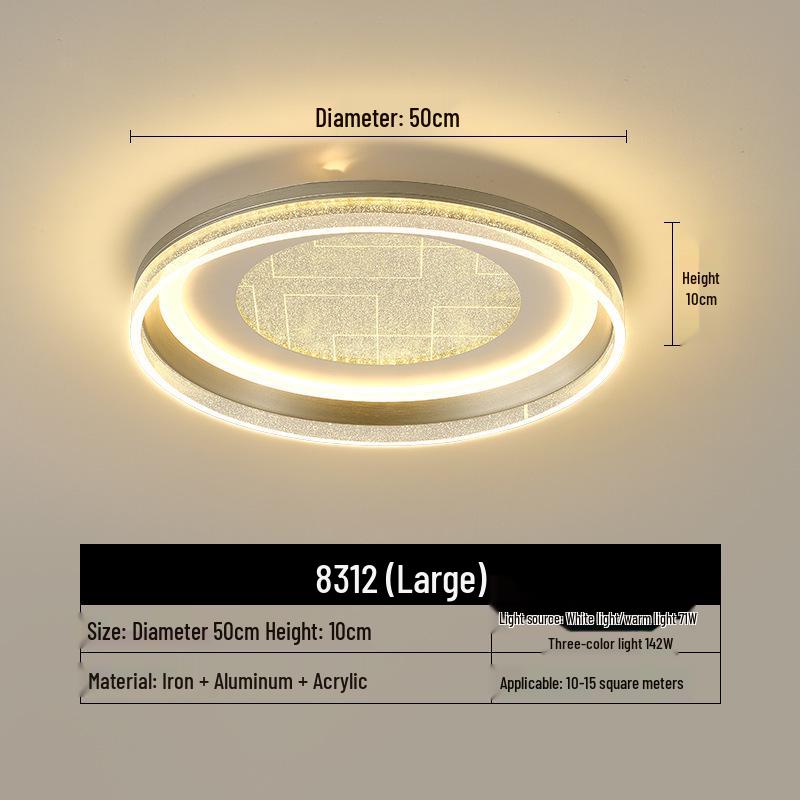 Italian Luxury Minimalist Eye-Protecting Ceiling Light for Bedroom & Living Room 2025
