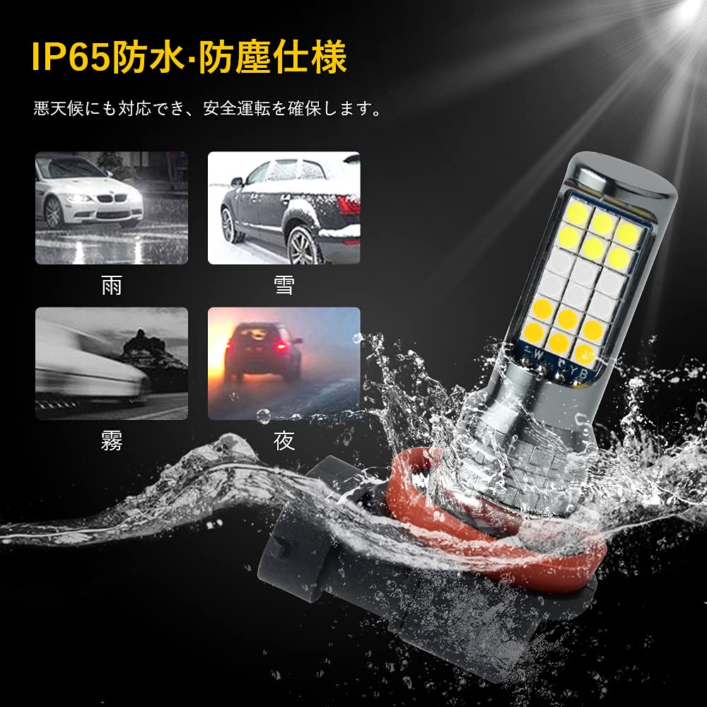 MAZERO H8 H11 H16 LED Fog Lamp Yellow White Blue