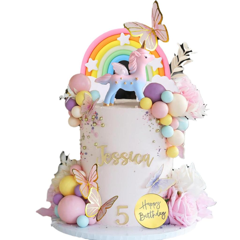 Rainbow Princess Castle Cake Decorating Kit
