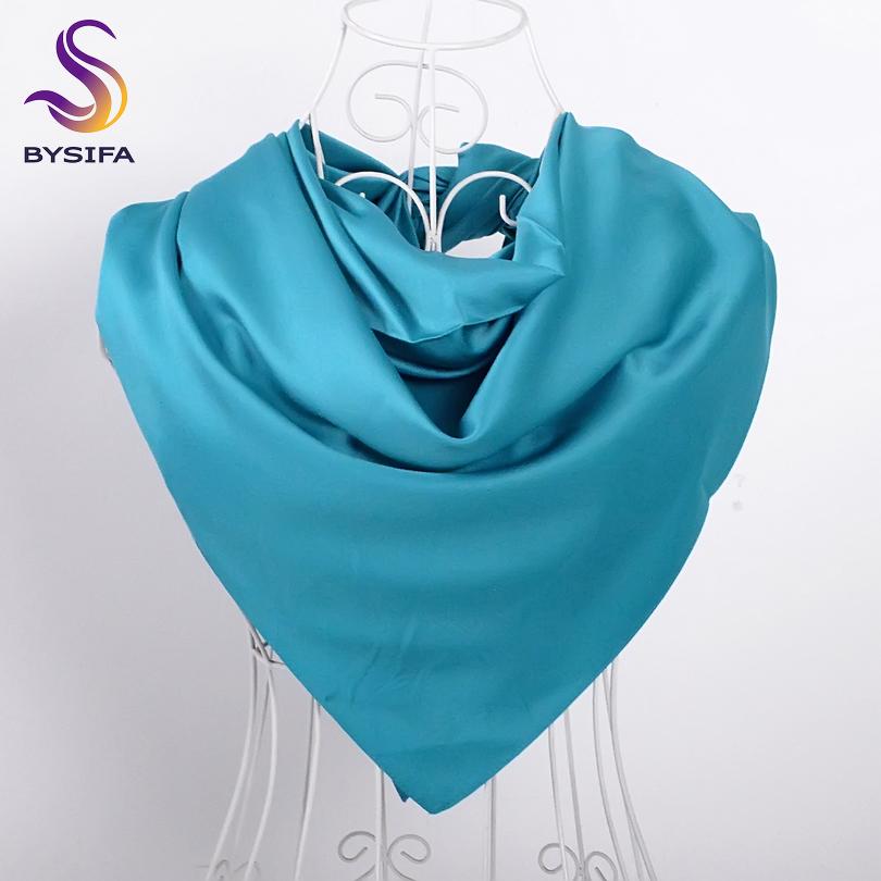 [BYSIFA] Women Scarves Wraps Bufandas Luxury Brand Ladies Matt Muslim Deep Purple Head Scarf Spring Autumn Matt Satin Scarf Cape