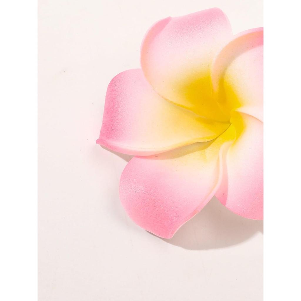 2 Pcs Pinces à Cheveux Design Fleurs Colorées, Fixation Antidérapante, Style Hawaïen, Accessoires Mignons, Cadeau de Vacances pour Femmes et Filles