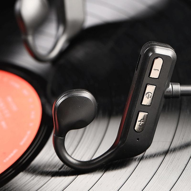 Bone Conduction Headphones Bluetooth-comaptible 5.3 Open Ear Headphones Waterproof Wireless Earphones with Microphone