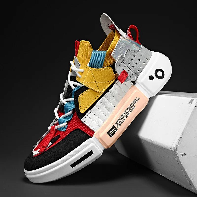 Colorful Sneakers Men Tenis Breathable Mens Casual Shoe Summer Male Couple Shoes Light Black Trainers Zapatillas Hombre