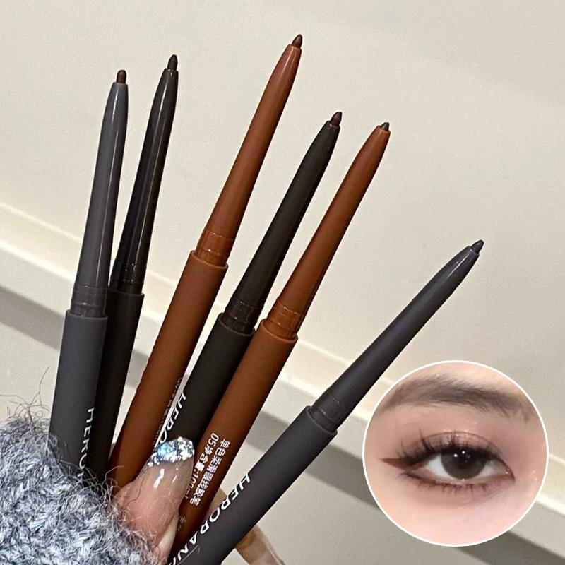 Ultra-fine Gel Eyeliner Pencil Black Brown Under Eye Liner Pen Waterproof Matte Aegyosal Lying Silkworm Quick Drying Eye Makeup