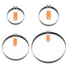 Silicone Handle Non-Stick Egg Frying Pan & Stainless Steel Pancake Mold