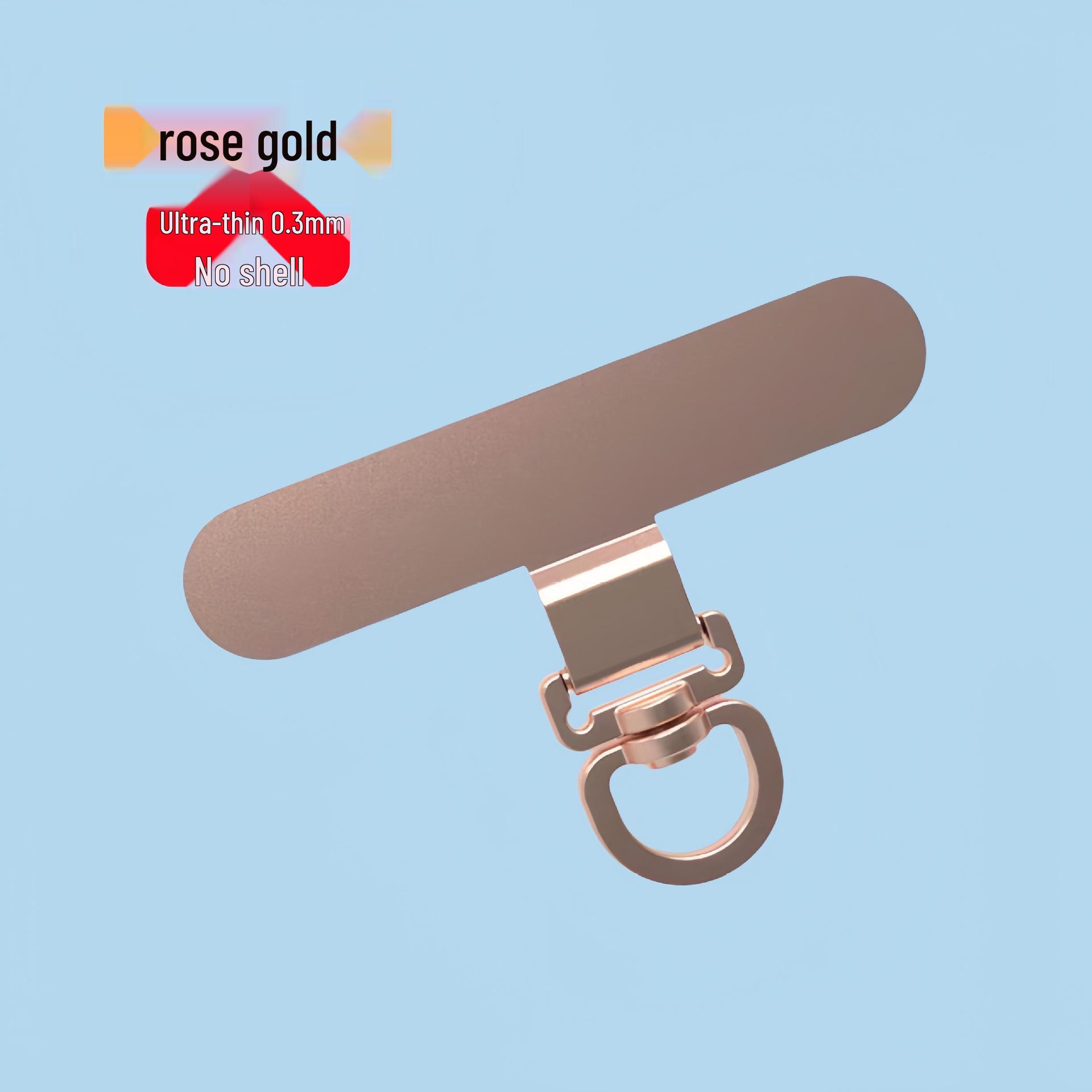 

Ultra-thin 360° Rotating Stainless Steel Phone Lanyard Strap with Universal Adhesive Gasket Clip