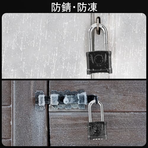 Diyife Upgraded Large Waterproof Padlock, Outdoor Padlock with One-Touch Unlock, 4-Digit Combination Lock, 8mm Thick 304 Stainless Steel Locker, Anti-