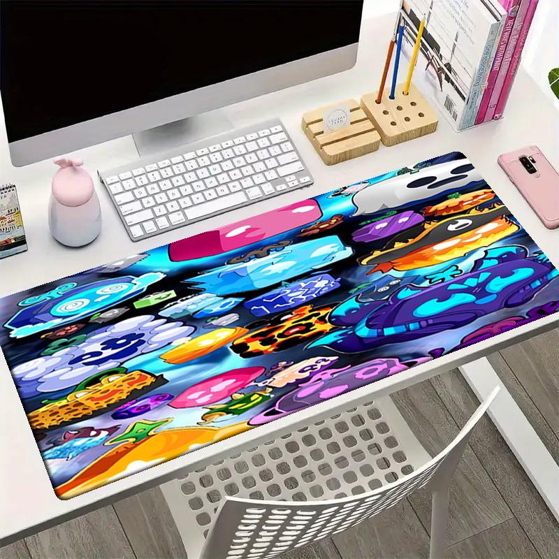 Blox Fruits Theme Mouse Pad, Non Slip Rubber Base, Multifunctional Office & Home Decor, Perfect for Workspace Personalization.