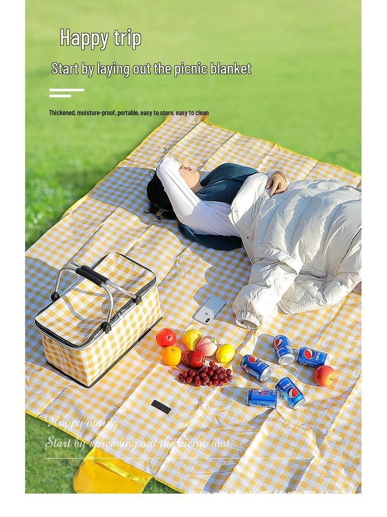 Compact Folding Insulated Picnic Basket - Large Capacity, Portable Cooler & Fruit Carrier