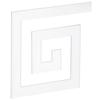 10Pcs 5x5CM DIY Waist Line Mirror Sticker Modern Acrylic Wall Stickers for Living RoomSilver