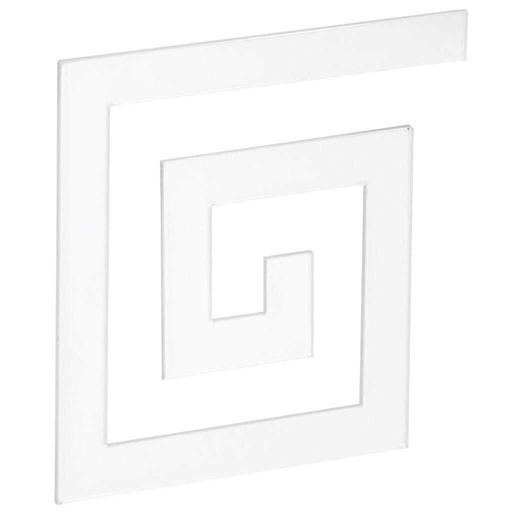 10Pcs 5x5CM DIY Waist Line Mirror Sticker Modern Acrylic Wall Stickers for Living RoomSilver