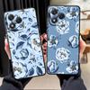 Cartoon Blue Flower Case for Honor Magic5Lite X5b X8 8X X9a 90 X7 70 X6 200 400 Lite Funda Phone Cover