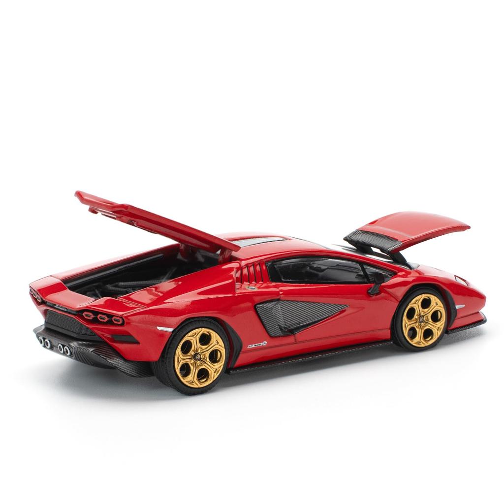 POP RACE Lamborghini Countach Rosso Finished Model PR640259 1/64 LPI-800 -